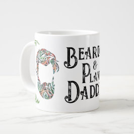 De Café Grande Caneca Jumbo Plant Daddy e Barbas
