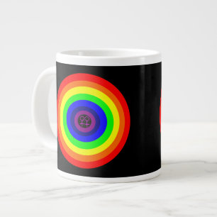 De Café Grande Caneca Lesbicas Círculo Arco-íris