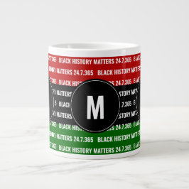 De Café Grande Caneca Monograma HISTÓRIA NEGRA IMPORTA