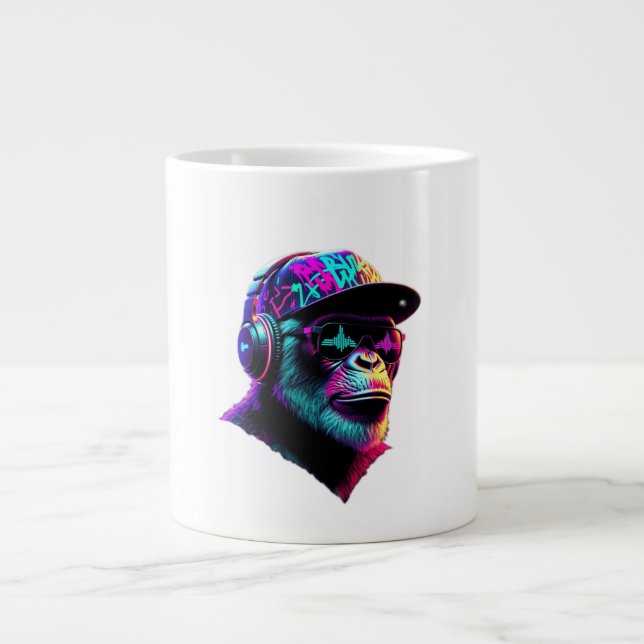 De Café Grande Caneca Moonky (Frente)