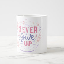 Caneca Motivacional Nunca Desista