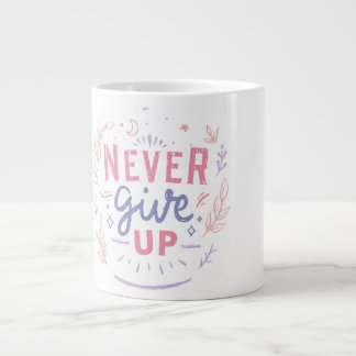 De Café Grande Caneca Motivacional Nunca Desista