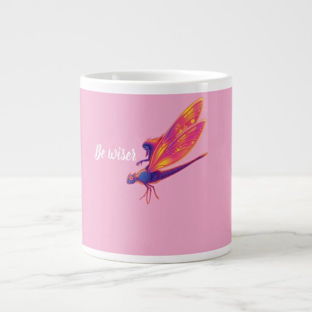 De Café Grande Caneca Neon Dragonfly – Transformação Estética da  (Frente)