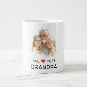 De Café Grande Caneca Nós Amamos Você Vô Foto Personalizada