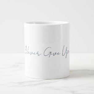 De Café Grande Caneca Nunca Desista