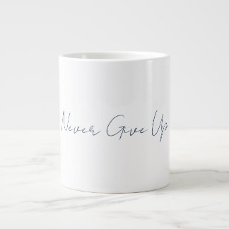 De Café Grande Caneca Nunca Desista