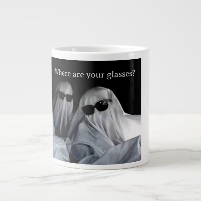 De Café Grande Caneca Onde estão os seus óculos? (Frente)