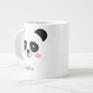 De Café Grande Caneca Panda Kawaii Fofa – Adicione Seu Nome