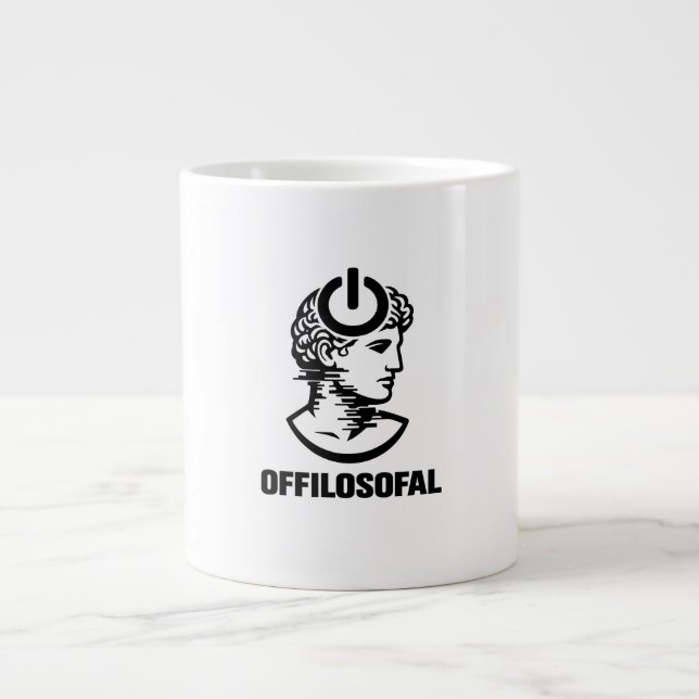 De Café Grande Caneca para filósofos. (Frente)