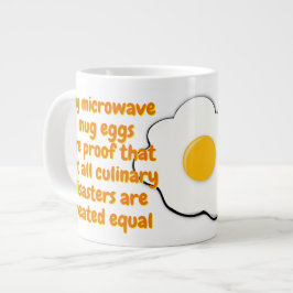 De Café Grande Caneca para Ovos no Micro-ondas com Frase Engraçad