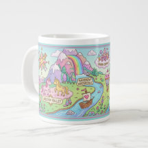 Caneca Personalizada Mapa Mágico do Mundo Crianças