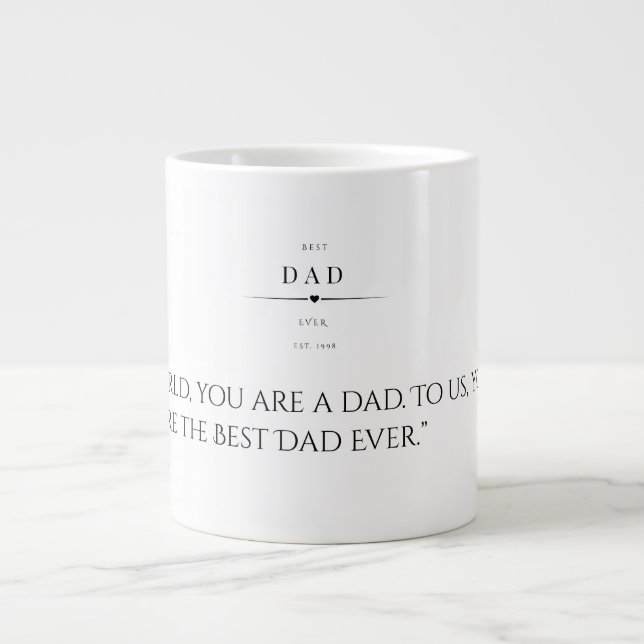 De Café Grande Caneca personalizada para pai Caneca Especial (Frente)