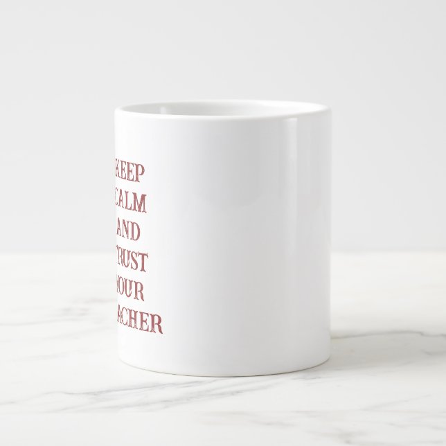De Café Grande Caneca Personalizada para Professores (Frente)