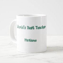 De Café Grande Caneca Personalizada para Professores