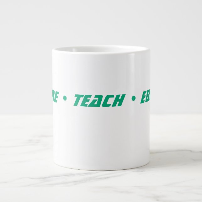 De Café Grande Caneca Personalizada para Professores (Frente)