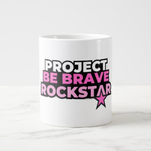 De Café Grande Caneca Rockstar do Projeto Seja Corajoso (Grande)