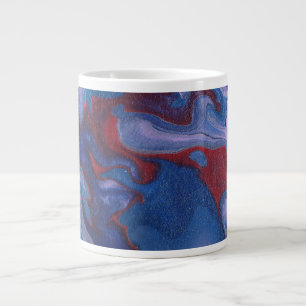De Café Grande Caneca Roxa Abstrata Vibrante Vape