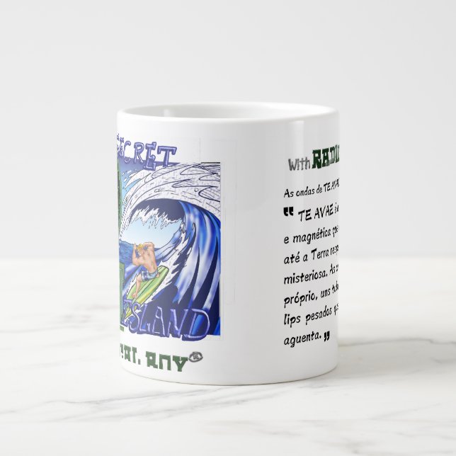 De Café Grande Caneca Te AVAE Jumbo "Fortes Emoções" (Frente)