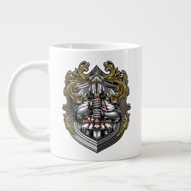 De Café Grande Caneca Templars Jumbo 20oz (Esquerda)