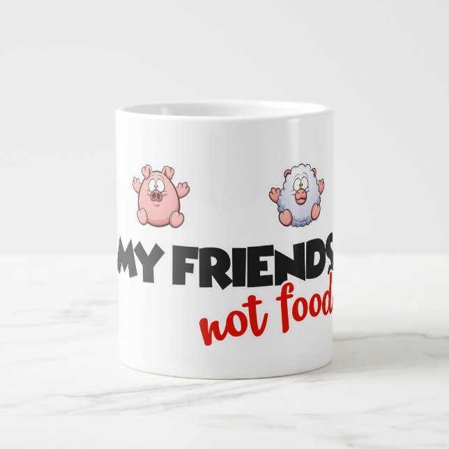 De Café Grande Caneca Vegan (Frente)