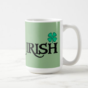De Café Grande caneca verde-negra irlandesa