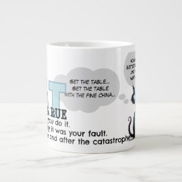 De Café Grande CatMesmer & CatRue | Caneca Especial Calma e Depoi
