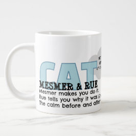 De Café Grande CatMesmer & CatRue | Caneca Especial Calma e Depoi