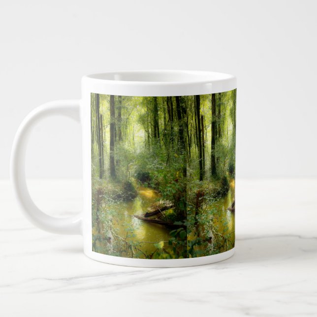 De Café Grande Córrego nos bosques Caneca Jumbo 600ml (Esquerda)