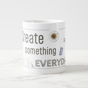 De Café Grande Crie algo na caneca do dia a dia