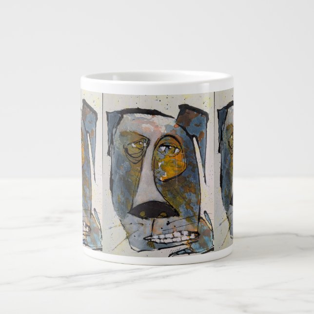De Café Grande Definitivamente Protegendo Caneca Jumbo (Frente)