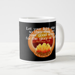 De Café Grande Deixe sua luz brilhar caneca cristã