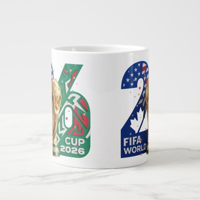 De Café Grande Design da Caneca da Copa do Mundo FIFA 2026 – EUA  (Frente)