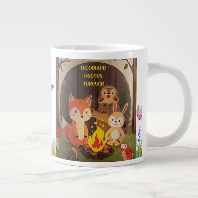 De Café Grande Florestas Amigas Para Sempre - Caneca Animal Cuja (Direita)