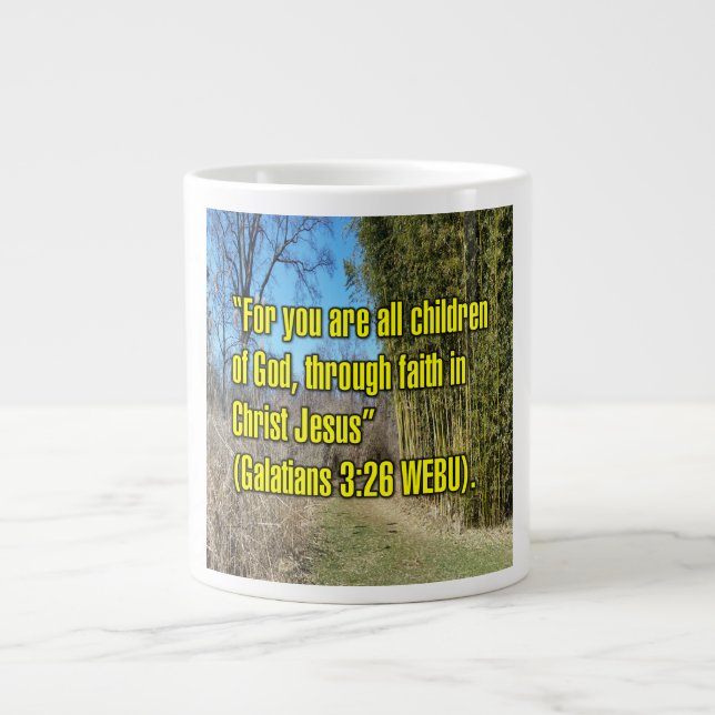 De Café Grande Gálatas 3:26 WEBU Caneca (Frente)