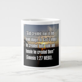 De Café Grande Gênesis 1:27 WEBU Caneca