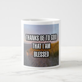 De Café Grande Graças a Deus Que Eu Sou Abençoado Caneca