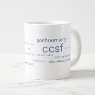 De Café Grande Hashtag Azul CCSF 20-oz. Caneca
