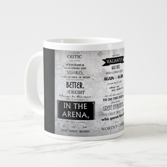De Café Grande Homem Na Caneca Arena (Frente Esquerda)