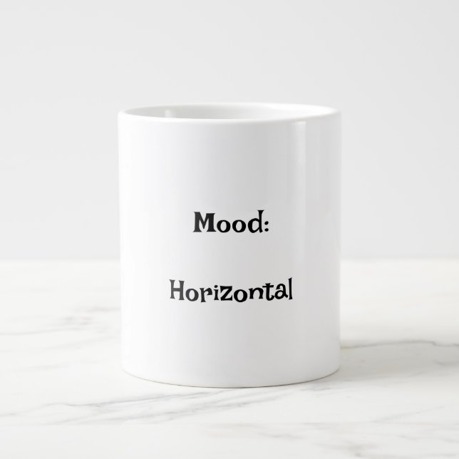 De Café Grande Humor: caneca engraçada horizontal (Frente)