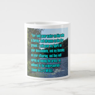 De Café Grande Isaiah 44:3-4 WEBU Caneca
