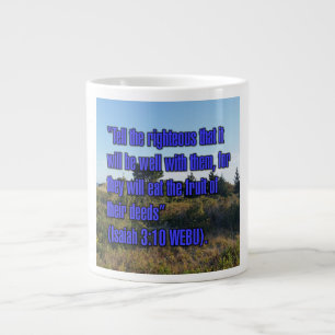 De Café Grande Isaías 3:10 WEBU Caneca