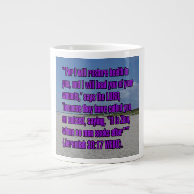 De Café Grande Jeremias 30:17 WEBU Caneca (Frente)