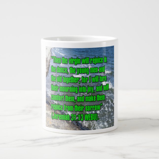 De Café Grande Jeremias 31:13 WEBU Caneca (Frente)