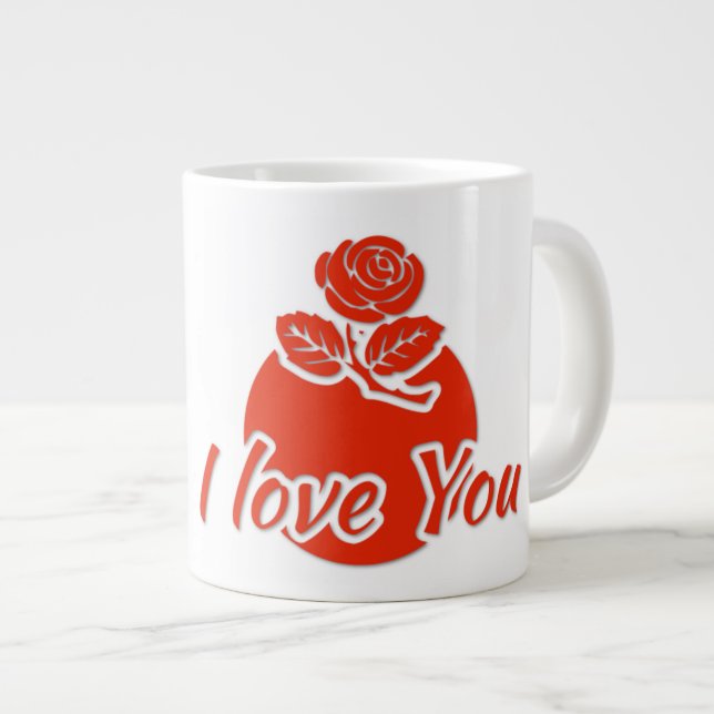 De Café Grande Jumbo presentes caneca (Frente Esquerda)