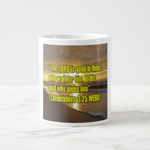De Café Grande Lamentações 3:25 WEBU Caneca