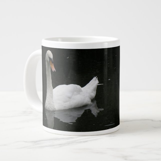 De Café Grande Linda caneca branca (Frente Esquerda)