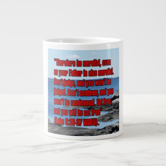 De Café Grande Lucas 6:36-37 WEBU Caneca (Frente)