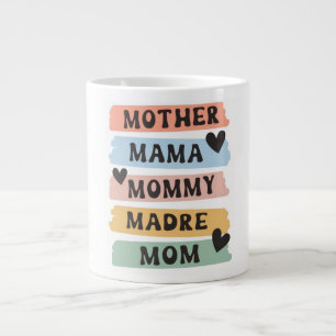 De Café Grande Mãe Mamãe Mamã Mama Madre Mom Caneca   Fofo Multil