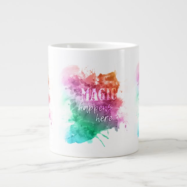 De Café Grande Mágica caneca jumbo (Frente)