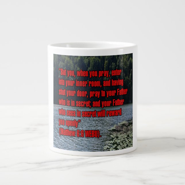 De Café Grande Mateus 6:6 WEBU Caneca (Frente)